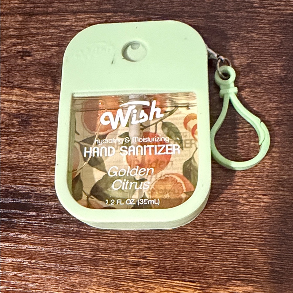Wish Golden Citrus Hand Sanitizer with Mint Holder